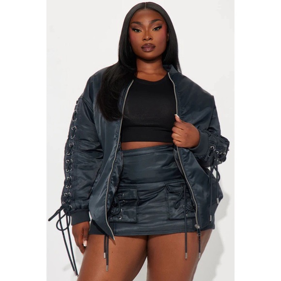 Roxxy Puffer Skirt Set - Charcoal NWT - Picture 9 of 9